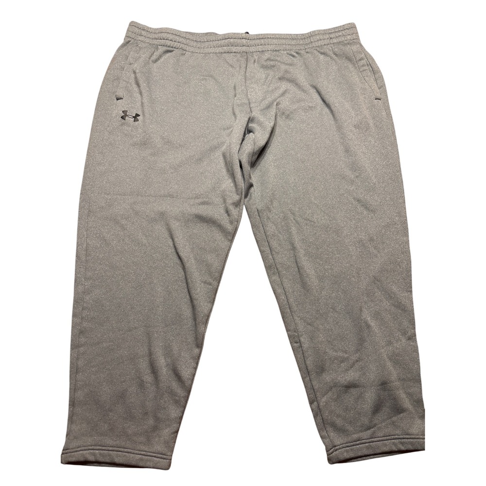 Under Armour Mens 5XL Gray Loose Fit Fleece Jogger Sweatpants Athletic Pants